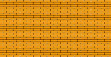 Panoramic background texture smooth orange brickwork - Vector