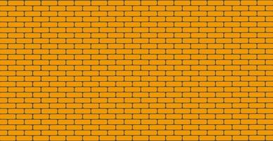 Panoramic background texture smooth orange brickwork - Vector