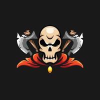 Skull Head Mascot Logo Design