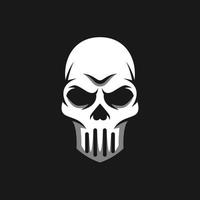 Skull Head Mascot Logo Design vector