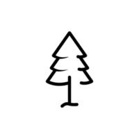 Tree icon with pentagon. suitable for forest symbol, park, garden. line icon style. simple design editable. Design template vector