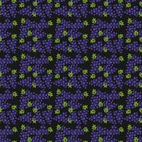 Seamless grape vector pattern. Doodle vector with blue grapes icons. Vintage grapes pattern