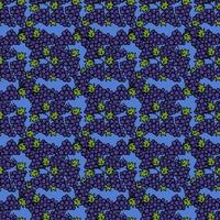 Seamless grape vector pattern. Doodle vector with blue grapes icons. Vintage grapes pattern
