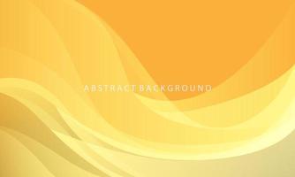 Abstract yellow wave curve dynamic design modern luxury creative background vector