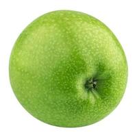 una manzana verde aislado sobre fondo blanco foto