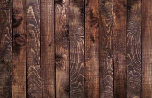 Fondo de madera, textura rústica de tablones marrones, telón de fondo de pared de madera vieja foto