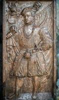 Vienna, Austria, 2014. Relief sculpture in St Stephans Cathedral photo