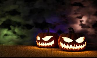 Halloween pumpkins background photo