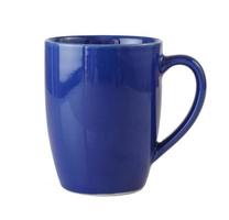 Blue mug isolated on white photo