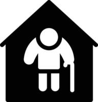 old age home vector illustration on a background.Premium quality symbols.vector icons for concept and graphic design.