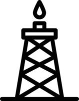 ilustración de vector de torre de petróleo en un fondo. símbolos de calidad premium. iconos vectoriales para concepto y diseño gráfico.