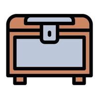 treasure box vector illustration on a background.Premium quality symbols.vector icons for concept and graphic design.