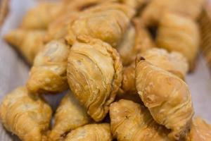 Curry puffs are a snack of Central in Thailand photo