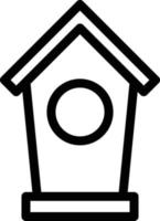 ilustración de vector de casa de aves en un fondo. símbolos de calidad premium. iconos vectoriales para concepto y diseño gráfico.