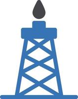 ilustración de vector de torre de petróleo en un fondo. símbolos de calidad premium. iconos vectoriales para concepto y diseño gráfico.