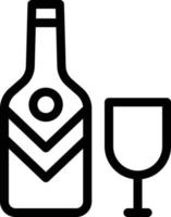 ilustración de vector de bebida de vino en un fondo. símbolos de calidad premium. iconos vectoriales para concepto y diseño gráfico.