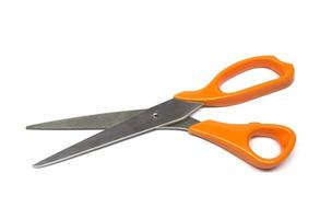 scissors on white background photo