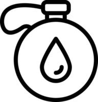 ilustración de vector de botella de aceite en un fondo. símbolos de calidad premium. iconos vectoriales para concepto y diseño gráfico.