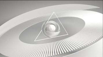 Ilustración 3d de fondo abstracto geométrico blanco