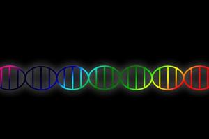 DNA double helix illustration photo