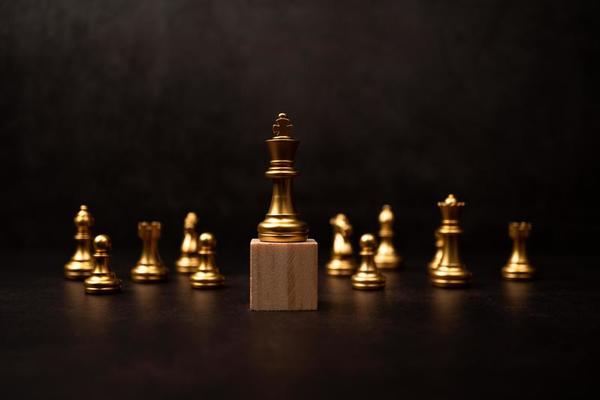 Premium Photo  Golden king chess is last standing in the chess