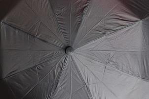 Close up view at the colorful surfaces of a rainproof umbrella photo