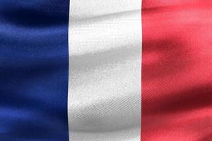 France flag - realistic waving fabric flag photo