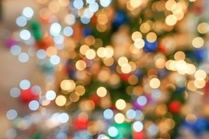 Colourful  Beautiful Blurry circle bokeh, out of focus background in the Christmas concept and theme.
