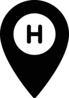 location hospital vector illustration on a background.Premium quality symbols.vector icons for concept and graphic design.