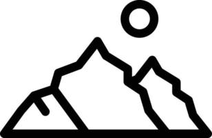 ilustración vectorial de montaña en un fondo. símbolos de calidad premium. iconos vectoriales para concepto y diseño gráfico. vector