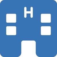 ilustración de vector de hospital en un fondo. símbolos de calidad premium. iconos vectoriales para concepto y diseño gráfico.