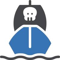 ilustración de vector de crucero pirata en un fondo. símbolos de calidad premium. iconos vectoriales para concepto y diseño gráfico.