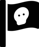 ilustración de vector de bandera pirata en un fondo. símbolos de calidad premium. iconos vectoriales para concepto y diseño gráfico.
