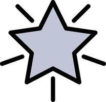 ilustración de vector de estrella en un fondo. símbolos de calidad premium. iconos vectoriales para concepto y diseño gráfico.