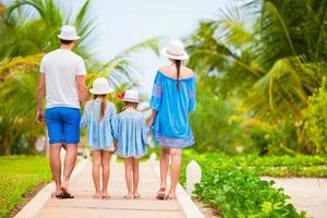 Young family on vacation photo