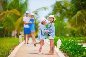 Young family on vacation photo
