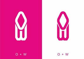 initial letter text of OW vector