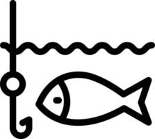 ilustración de vector de anzuelo de pesca en un fondo. símbolos de calidad premium. iconos vectoriales para concepto y diseño gráfico.