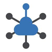 cloud network vector illustration on a background.Premium quality symbols.vector icons for concept and graphic design.