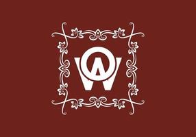 initial letter text of OW vector