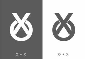 initial letter text of OX vector