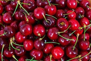 Background of tasty sweet cherry photo