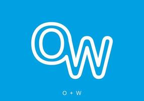 initial letter text of OW vector