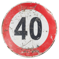 maximum speed sign transparent PNG