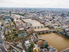 HDR Aerial view of London photo