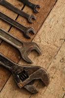viejas llaves metálicas oxidadas