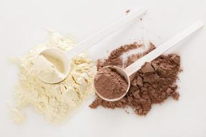 Whey protein powder photo