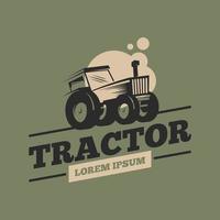 Tractor Logo Design Concept Vector