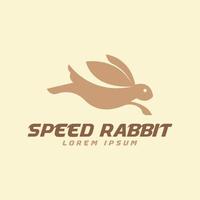 Rabbit Logo Design Concept Vector