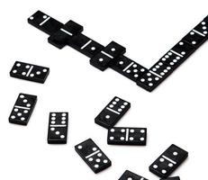 Pieces of domino photo